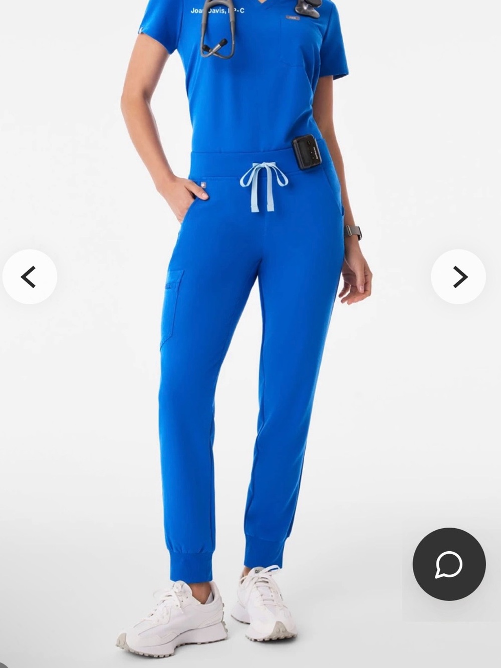 FIGS Women's Royal Blue Jogger Scrub Pants (Used) - Picture 3 of 15